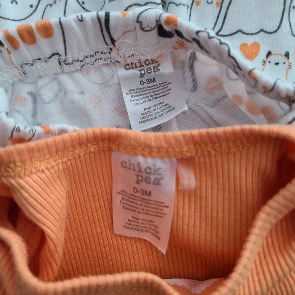 Chick Pea Baby Halloween Outfit 0-3M – 3 Piece Set - Picture 6 of 6